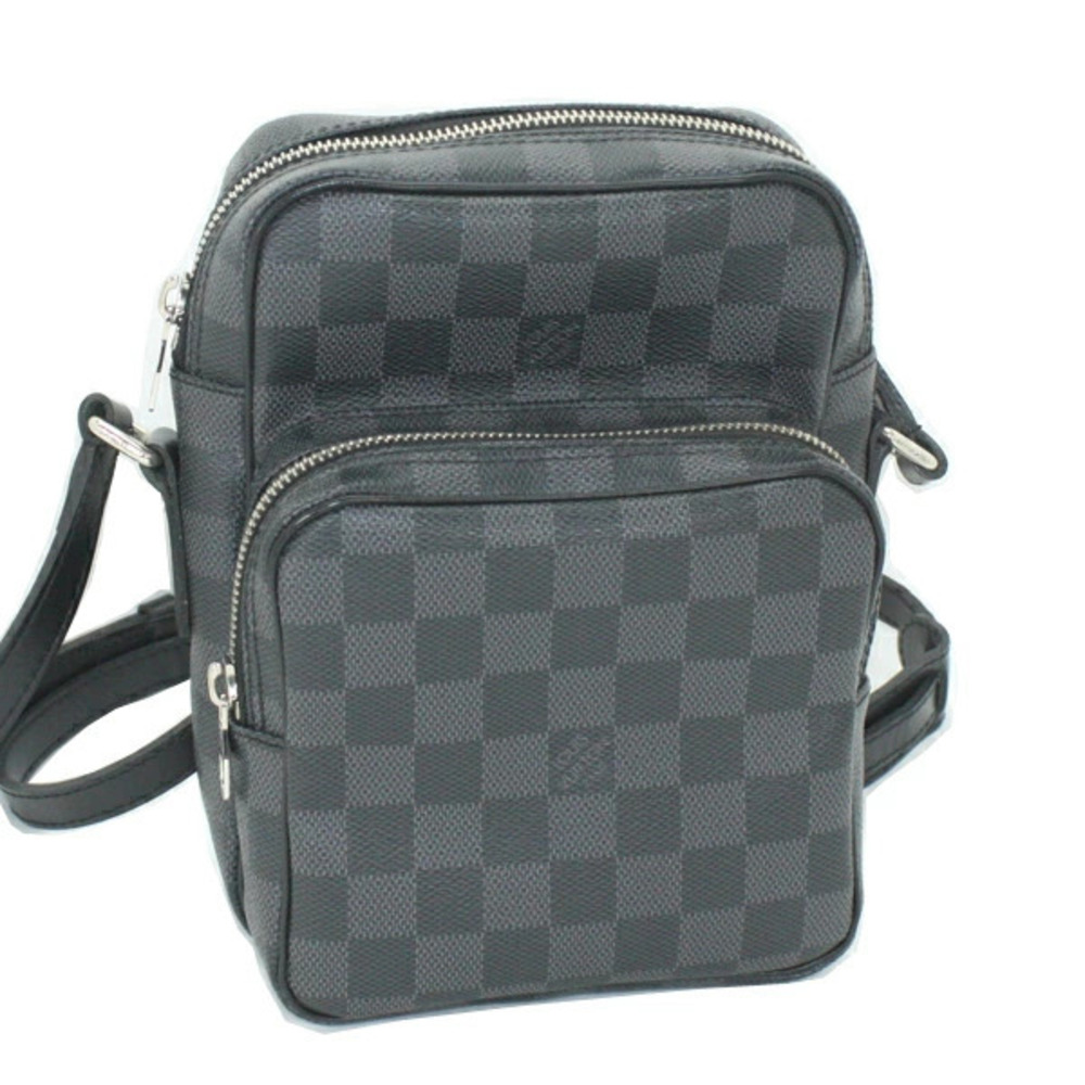 LOUIS VUITTON Graphite Black Rem shoulder bag